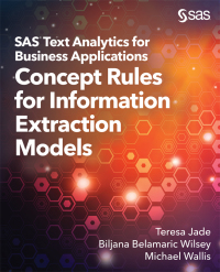 Cover image: SAS Text Analytics for Business Applications 9781635266641