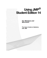 Imagen de portada: Using JMP Student Edition 14 9781635268775