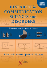 Cover image: Research in Communication Sciences and Disorders: Methods for Systematic Inquiry 4th edition 9781635502053