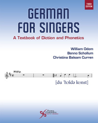 Cover image: German for Singers: A Textbook of Diction and Phonetics, Third Edition 3rd edition 9781635504248