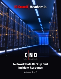 Cover image: Certified Network Defender (CND) eBook w/ iLabs (Volume 4: Network Data Backup and Incident Response) 1st edition 9781635671711