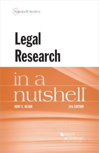 Cover image: Olson's Legal Research in a Nutshell 14th edition 9781636590639