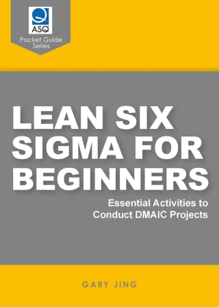 Imagen de portada: Lean Six Sigma for Beginners 1st edition 9781636941882