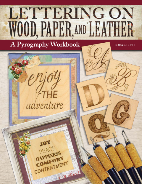Lettering on Wood, Paper, and Leather: A Pyrography Workbook - FULL INSTANT DOWNLOAD | PDF DOCX EPUB