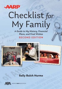 Imagen de portada: ABA/AARP Checklist for My Family 2nd edition 9781639050154