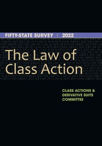 Imagen de portada: The Law of Class Action 9781639050796