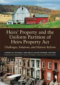 表紙画像: Heirs’ Property and the Uniform Partition of Heirs Property Act 9781639051205