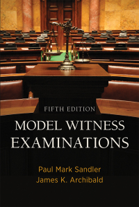 Cover image: Model Witness Examinations 5th edition 9781639052738