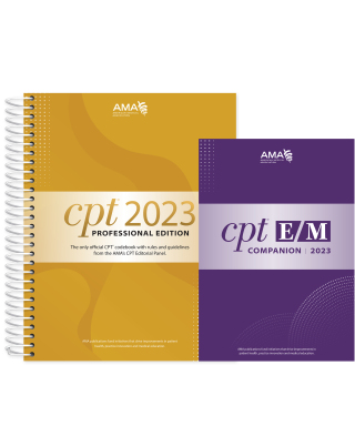 Cover image: CPT Professional 2023 and E/M Companion 2023 Bundle 9781640162136