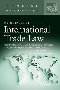 Cover image: Folsom's International Trade Law Including the World Trade Organization, Technology Transfers, and Import/Export/Customs Law 2nd edition 9781640201408