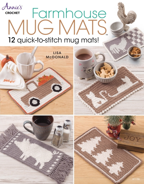 Farmhouse Mug Mats - FULL INSTANT DOWNLOAD | PDF DOCX EPUB