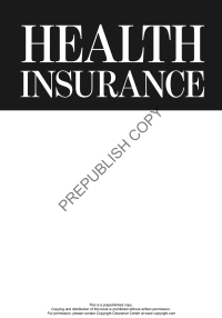 Cover image: Health Insurance 3rd edition 9781640551602