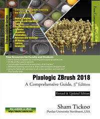Cover image: Pixologic ZBrush 2018: A Comprehensive Guide 5th edition 9781640570481