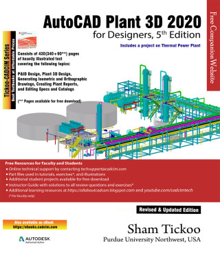 Cover image: AutoCAD Plant 3D 2020 for Designers 5th edition 9781640570580