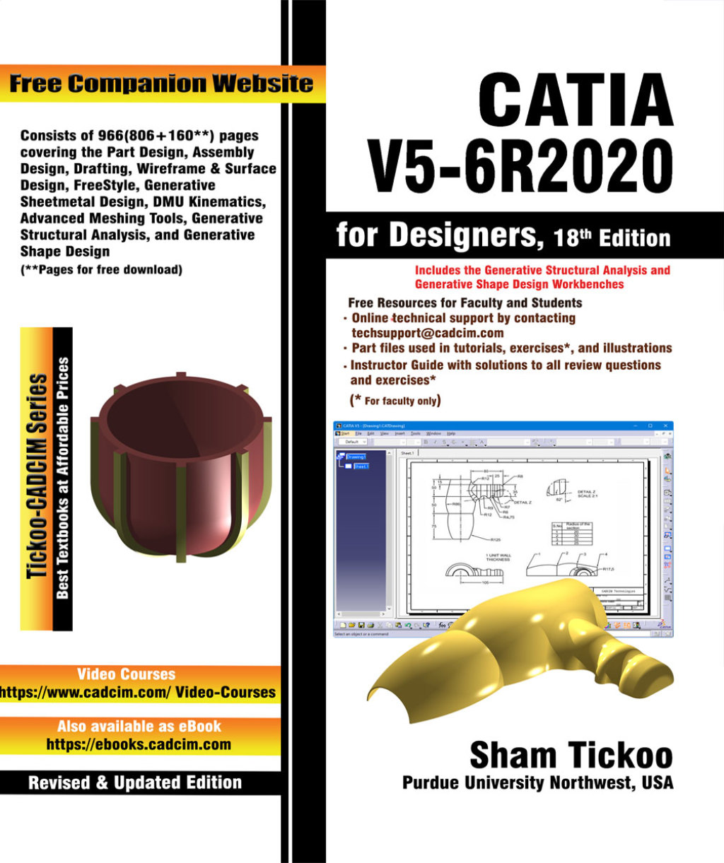 CATIA V5-6R2020 for Designers 18th Edition