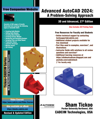 Cover image: Advanced AutoCAD 2024: A Problem-Solving Approach, 3D and Advanced 27th edition 9781640571785