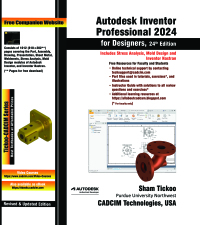 Immagine di copertina: Autodesk Inventor Professional 2024 for Designers 24th edition 9781640571792