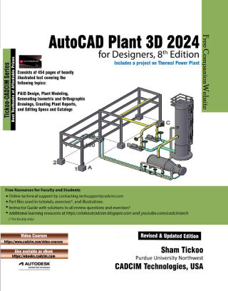 Cover image: AutoCAD Plant 3D 2024 for Designers, 8th Edition 8th edition 9781640571860