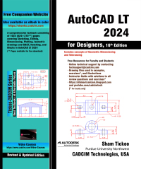 Cover image: AutoCAD LT 2024 for Designers, 16th Edition 16th edition 9781640571938