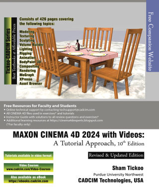 Cover image: MAXON CINEMA 4D 2024 with Videos: A Tutorial Approach, 10th Edition 10th edition 9781640572362