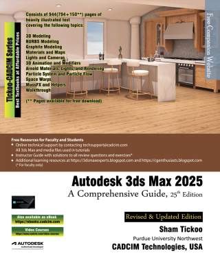 Cover image: Autodesk 3ds Max 2025: A Comprehensive Guide 25th edition 9781640572119