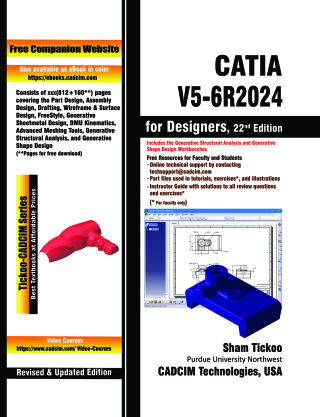 Cover image: CATIA V5-6R2024 for Designers 22nd edition 9781640572942