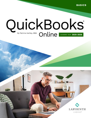 Cover image: QuickBooks Online: Basics, Academic Year 2025-2026 9781640616059