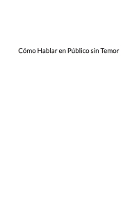 Cover image: Cómo Hablar en Público sin Temor 9781508830344