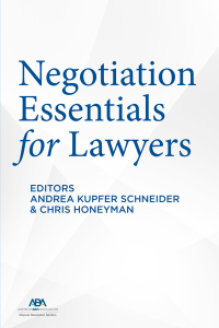 Titelbild: Negotiation Essentials for Lawyers 9781641054805