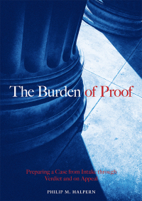 Cover image: The Burden of Proof 9781641056694