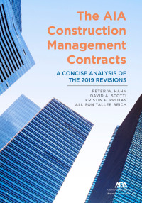 Cover image: The AIA Construction Management Contracts 9781641057066