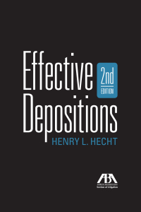Imagen de portada: Effective Depositions, Second Edition 9781604429060
