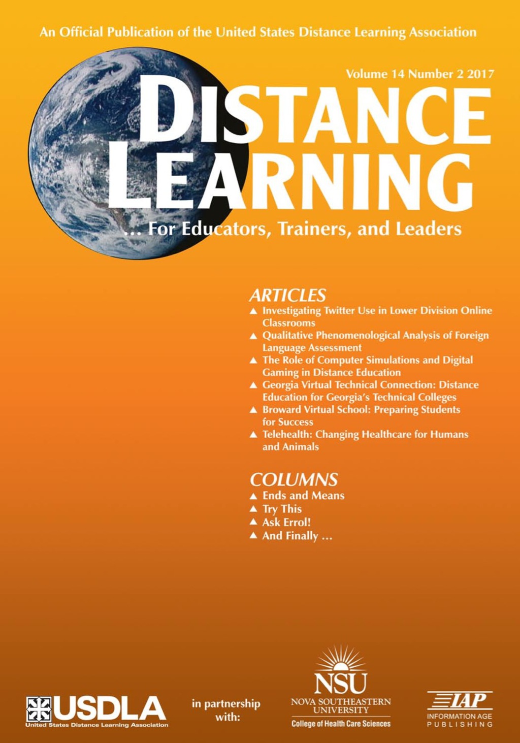 Distance Learning – Issue: Volume 14 #2