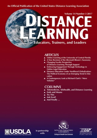 Imagen de portada: Distance Learning - Issue: Volume 14 #3 9781641131957