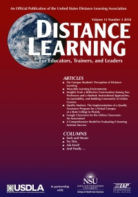 Cover image: Distance Learning: Volume 15 #3 9781641135337