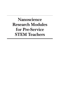 Omslagafbeelding: Nanoscience Research Modules for Pre-Service STEM Teachers: Core Nanoscience Concepts as a Vehicle in STEM Education 9781641135528