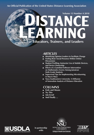 Cover image: Distance Learning: Volume 15 #4 9781641136655