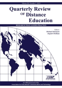 Imagen de portada: Quarterly Review of Distance Education: Volume 20 #1 9781641137720