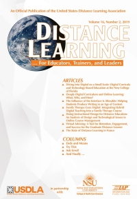 Cover image: Distance Learning: Volume 16 #2 9781641139403