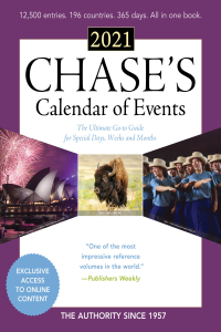 Omslagafbeelding: Chase's Calendar of Events 2021 9781641434232