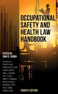 表紙画像: Occupational Safety and Health Law Handbook 9781641434577