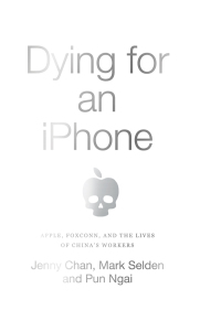 Omslagafbeelding: Dying for an iPhone 9781642591248