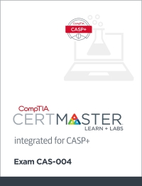 Immagine di copertina: CompTIA Integrated CertMaster Learn + Labs for CompTIA Advanced Security Practitioner (CASP+) (CAS-004) - Student Access Key 1st edition