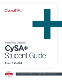 Cover image: The Official CompTIA CySA+ Student Guide (Exam CS0-003) eBook 1st edition 9781642744866