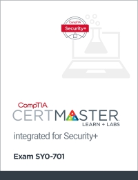 表紙画像: CompTIA Integrated CertMaster Learn + Labs for Security+ (SY0-701) - Student Access Key 1st edition 9781642745115