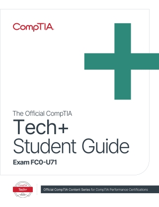 Cover image: The Official CompTIA Tech+ Student Guide (FC0-U71) eBook 1st edition 9781642745580