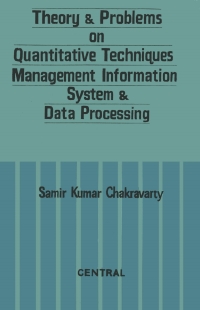 Cover image: Theory & Problems on Quantitative Techniques Management Information System & Data Processing 9781642874631
