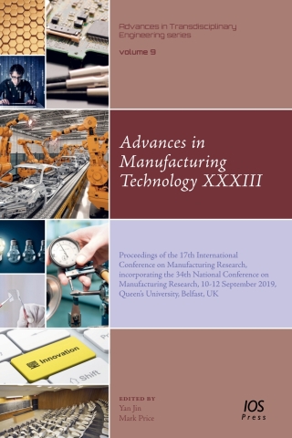 Cover image: Advances in Manufacturing Technology XXXIII 1st edition 9781643680088