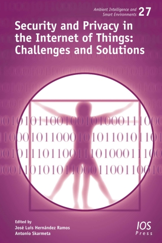 Cover image: Security and Privacy in the Internet of Things: Challenges and Solutions 1st edition 9781643680521