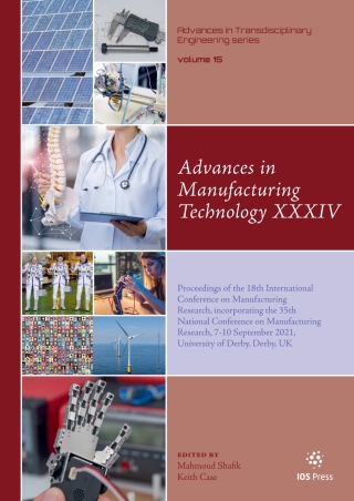 Cover image: Advances in Manufacturing Technology XXXIV 1st edition 9781643681986